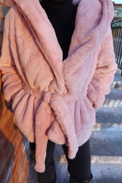 Calling All Angels Coat - Blush