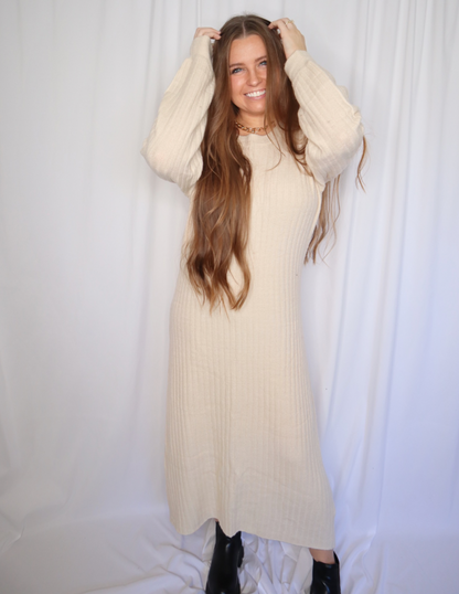 Worth The Wait Sweater Dress